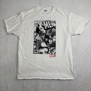 Marvel X-Men Wolverine White Short Sleeve Graphic Shirt Men's Large